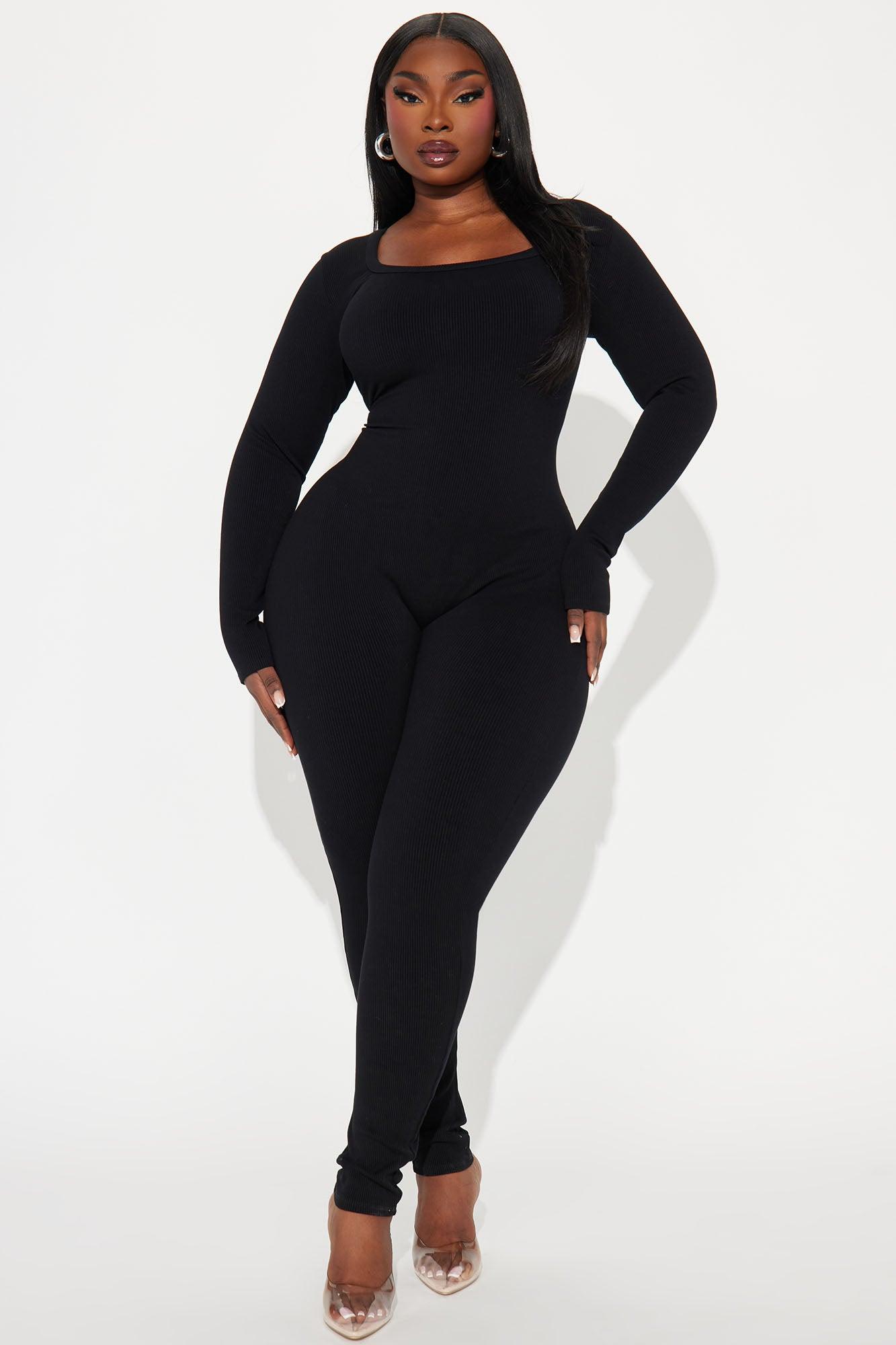 Hailey Snatched Jumpsuit - Black Product Image