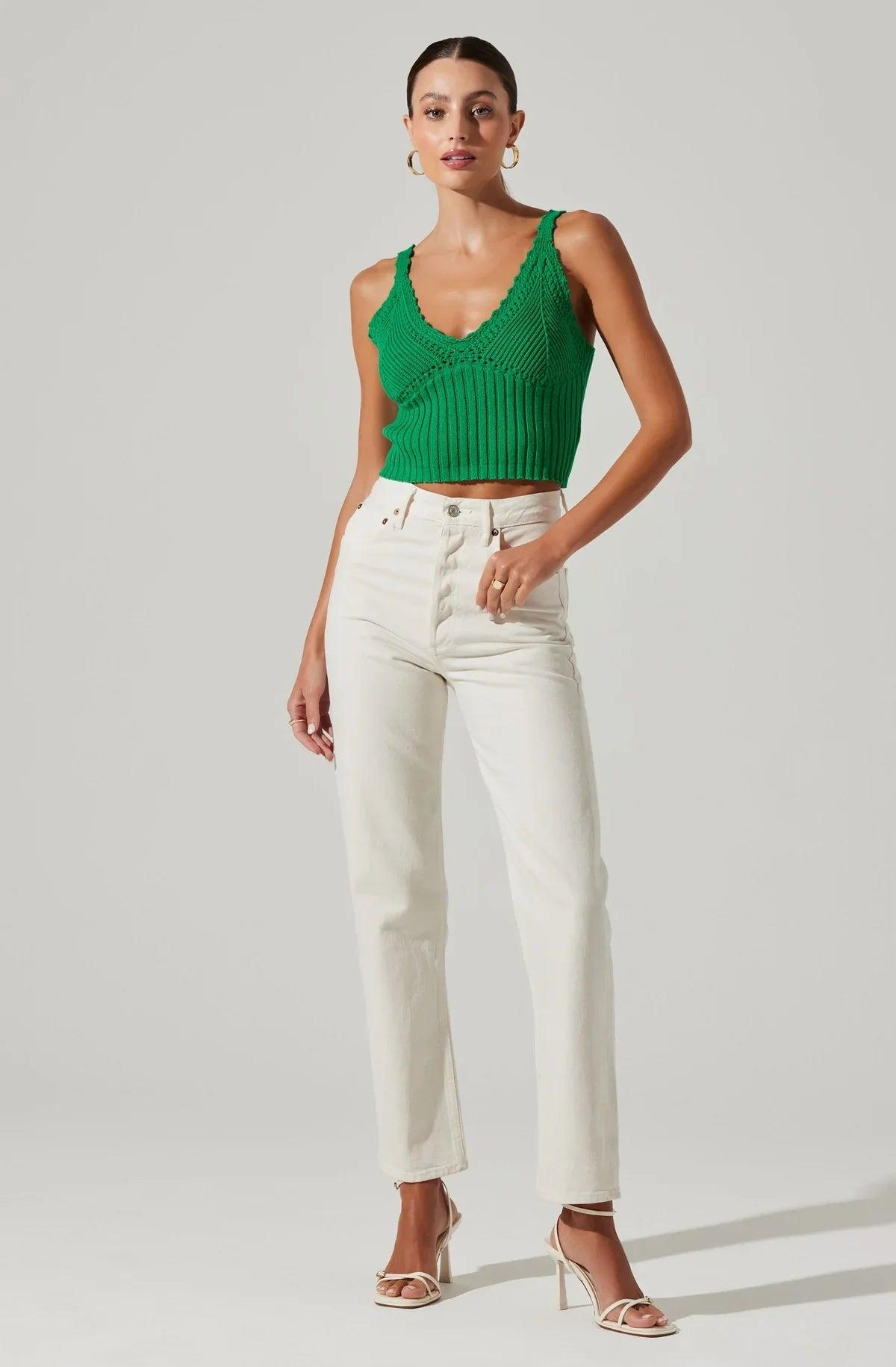 FINAL SALE ASTR the Label | Darma V-Neck Sweater Top Product Image