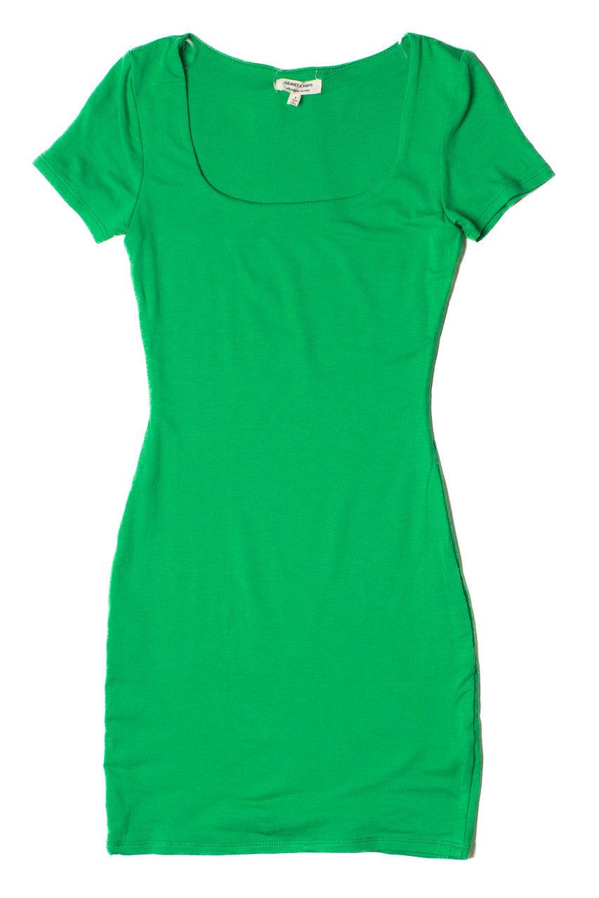 Green Double Layer Mini Dress Product Image