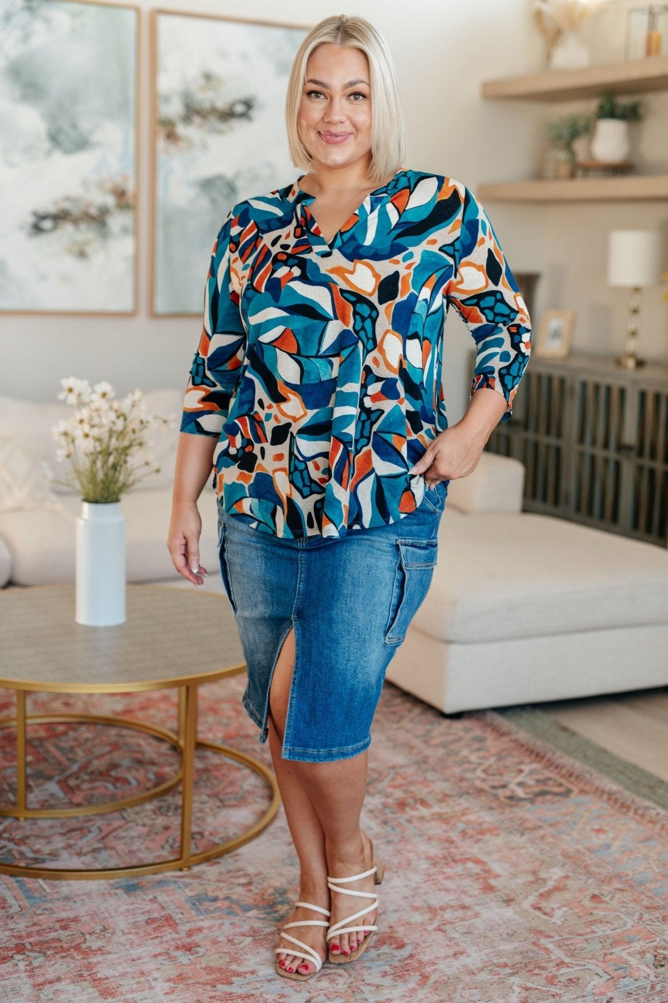 Always Be There Cargo Denim Skirt (Online Exclusive) Product Image