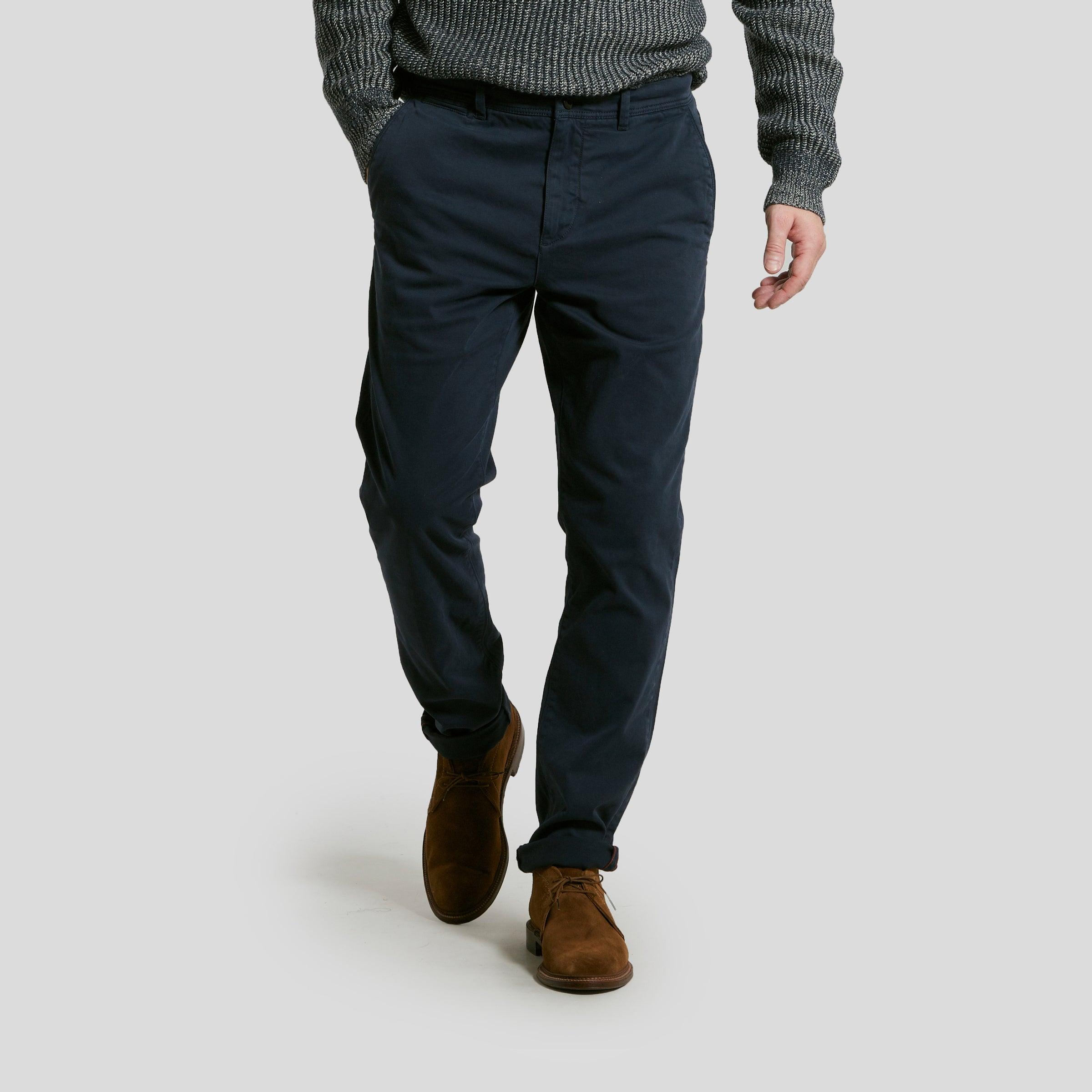 Precision Stretch Classic Fit Chino - Graphite Blue Product Image