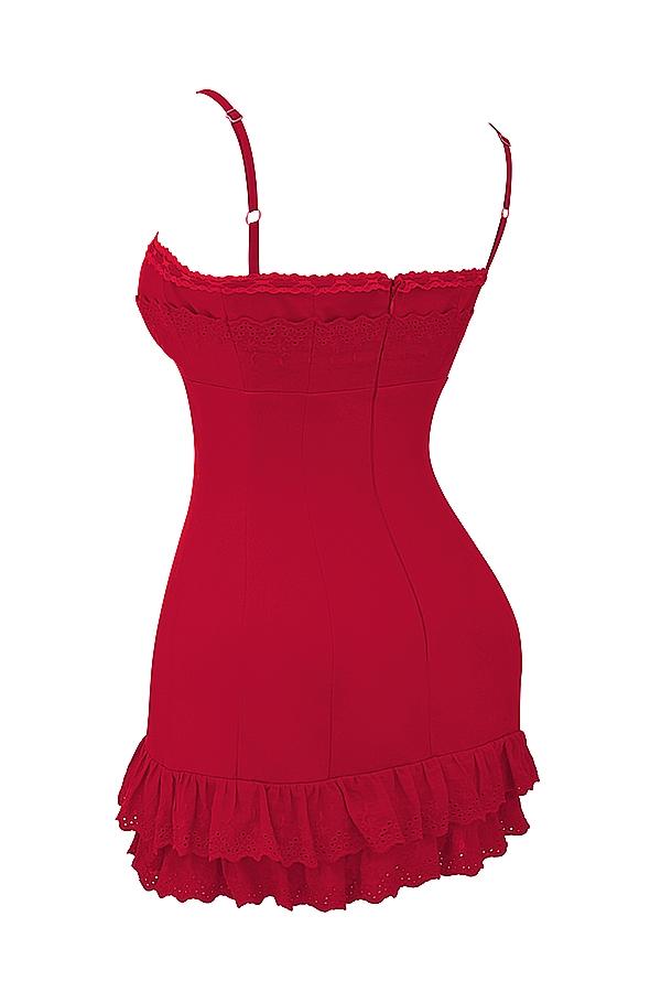 Luci  cherry corset dress Product Image