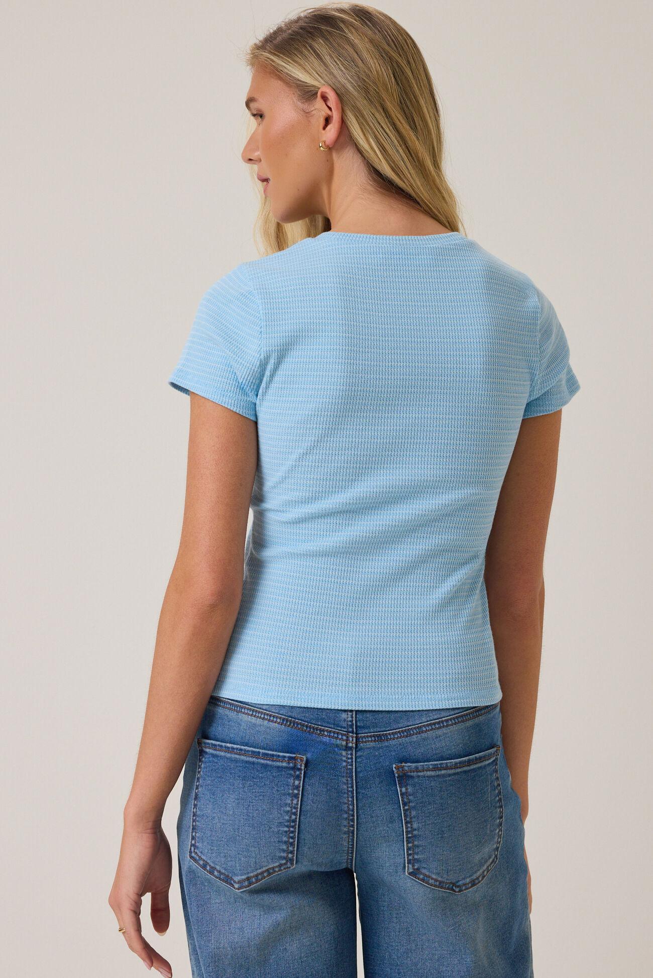 Campbell Stripe Crop Tee Product Image