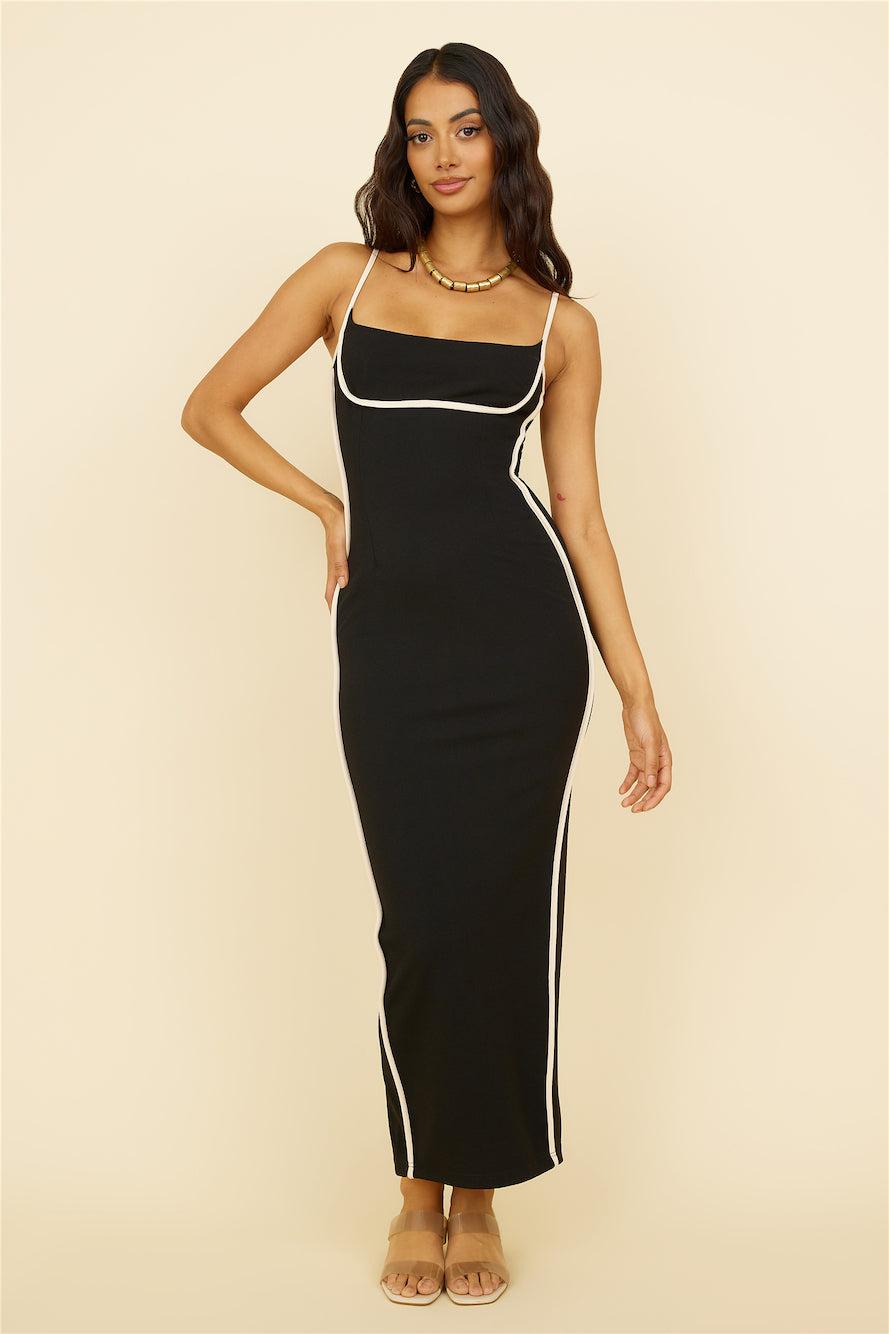 Heart Of Mine Maxi Dress Black Product Image