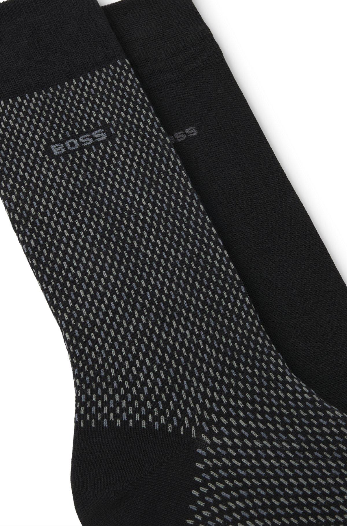 Two-pack of regular-length socks with logo details Product Image