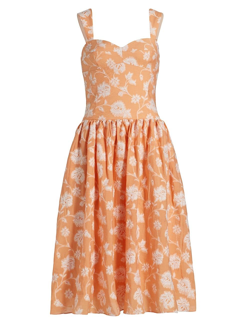 Womens Abernathy Fit & Flare Midi-Dress Product Image