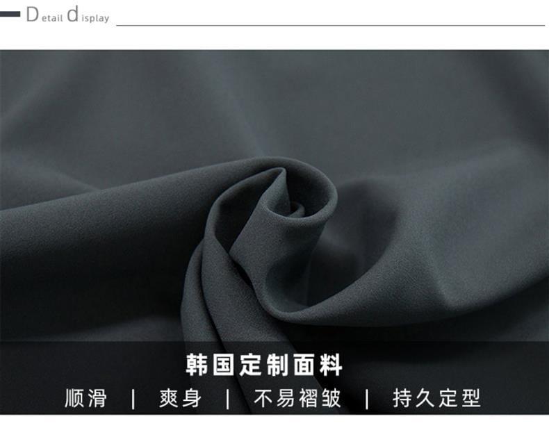 Long Sleeve Band Collar Plain Button Shirt Product Image