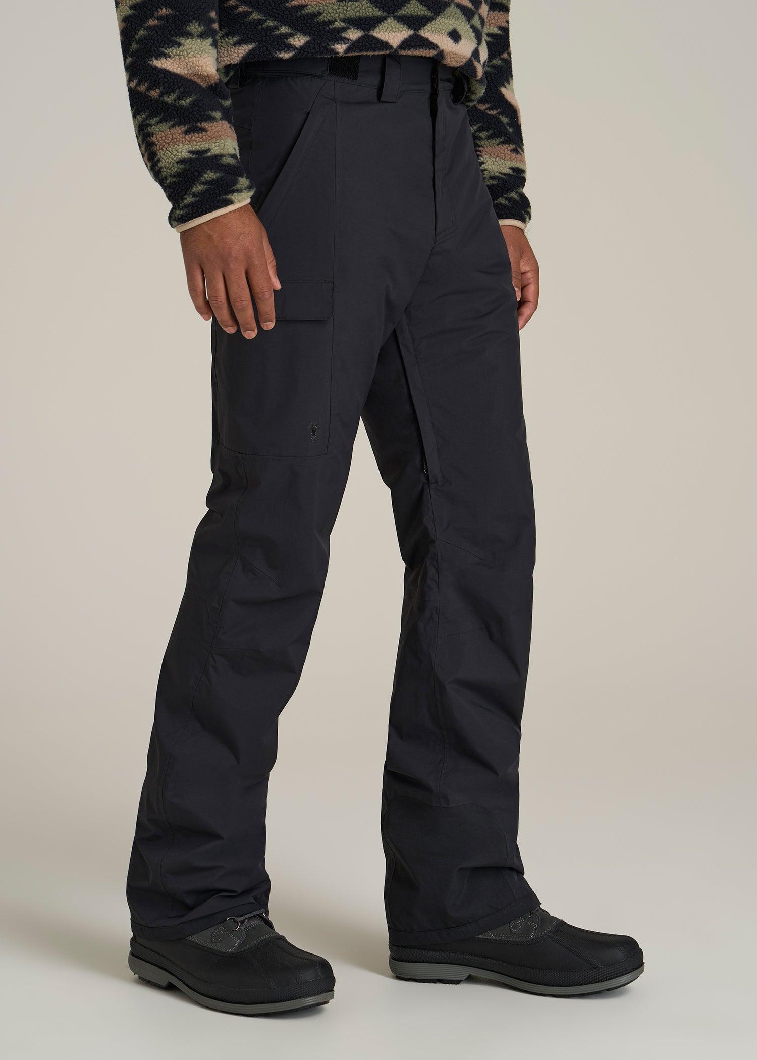 Snow Pants for Tall Men in Black Product Image
