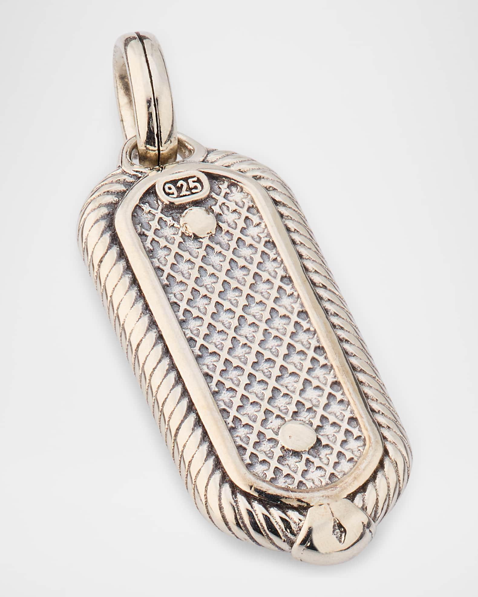 Mens Kavos Sterling Silver and Bronze Pendant Product Image