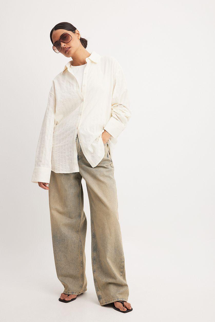 Loose Low Waist Long Jeans Product Image