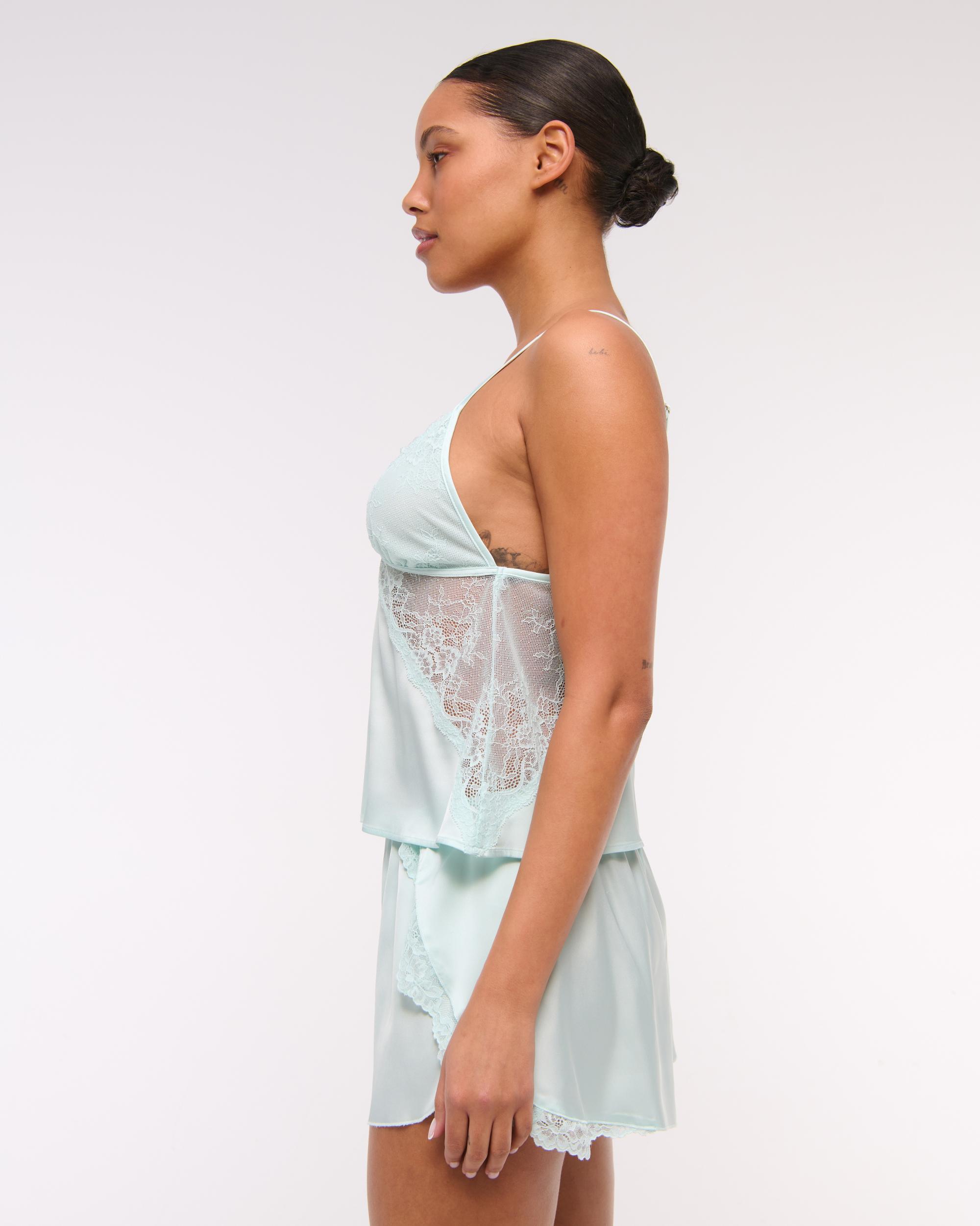 Sheer Lace and Satin Cami Product Image