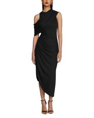 Gabrielle Matte Jersey Midi Dress Product Image
