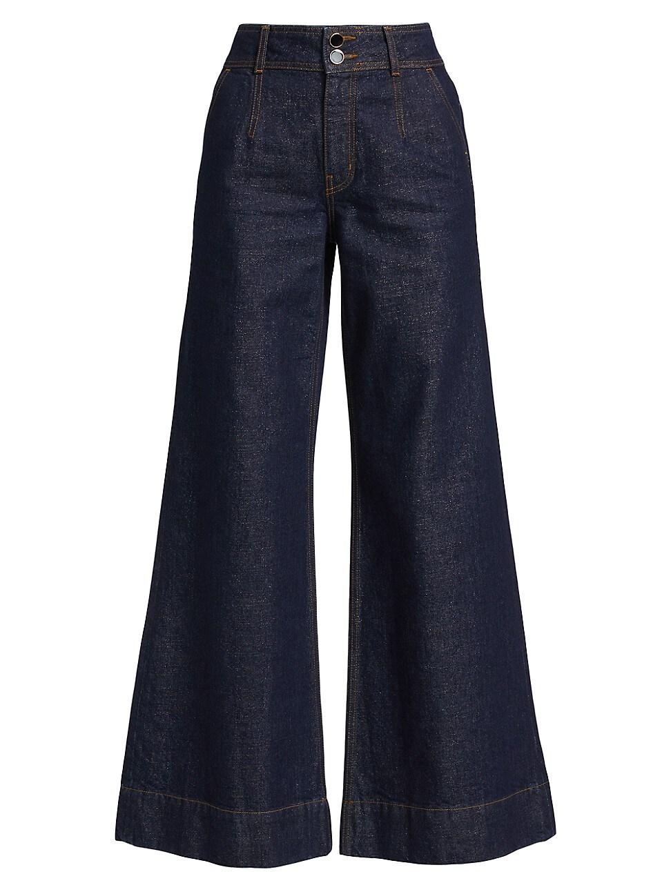 Womens Mille High-Rise Wide-Leg Jeans Product Image