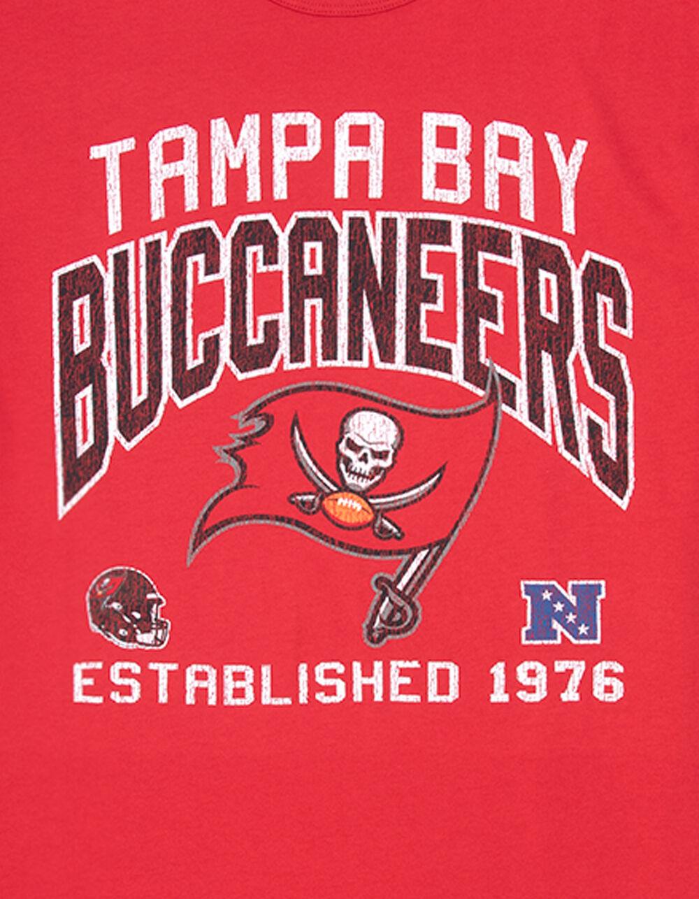 47 BRAND Tampa Bay Buccaneers Turned Up Mens Tee - RED Product Image