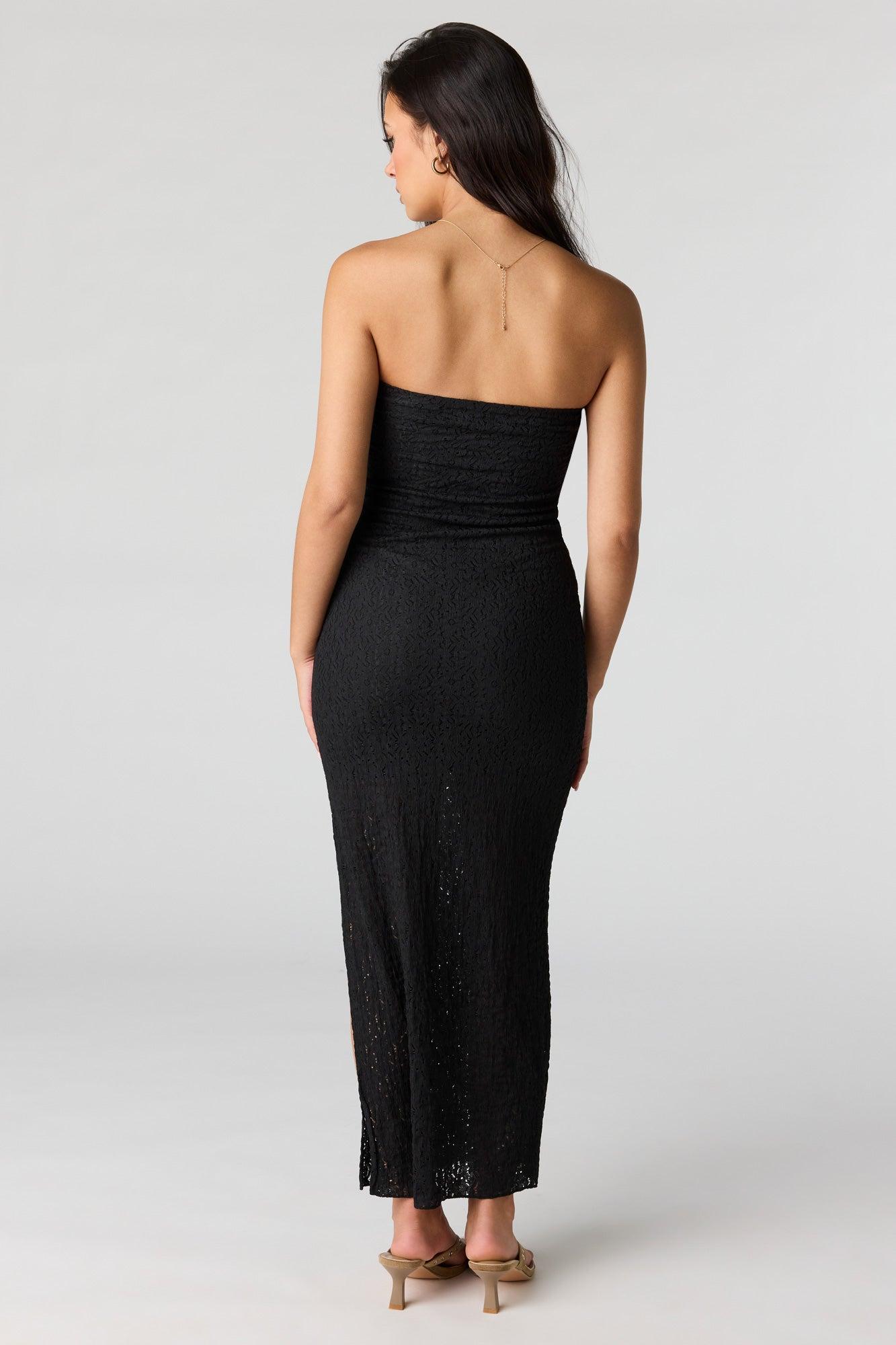 Lace Maxi Tube Dress Female Product Image