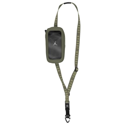 Jordan Mens Jordan FLIGHT PHONE CROSSBODY - Mens Medium Olive/Black/White Product Image