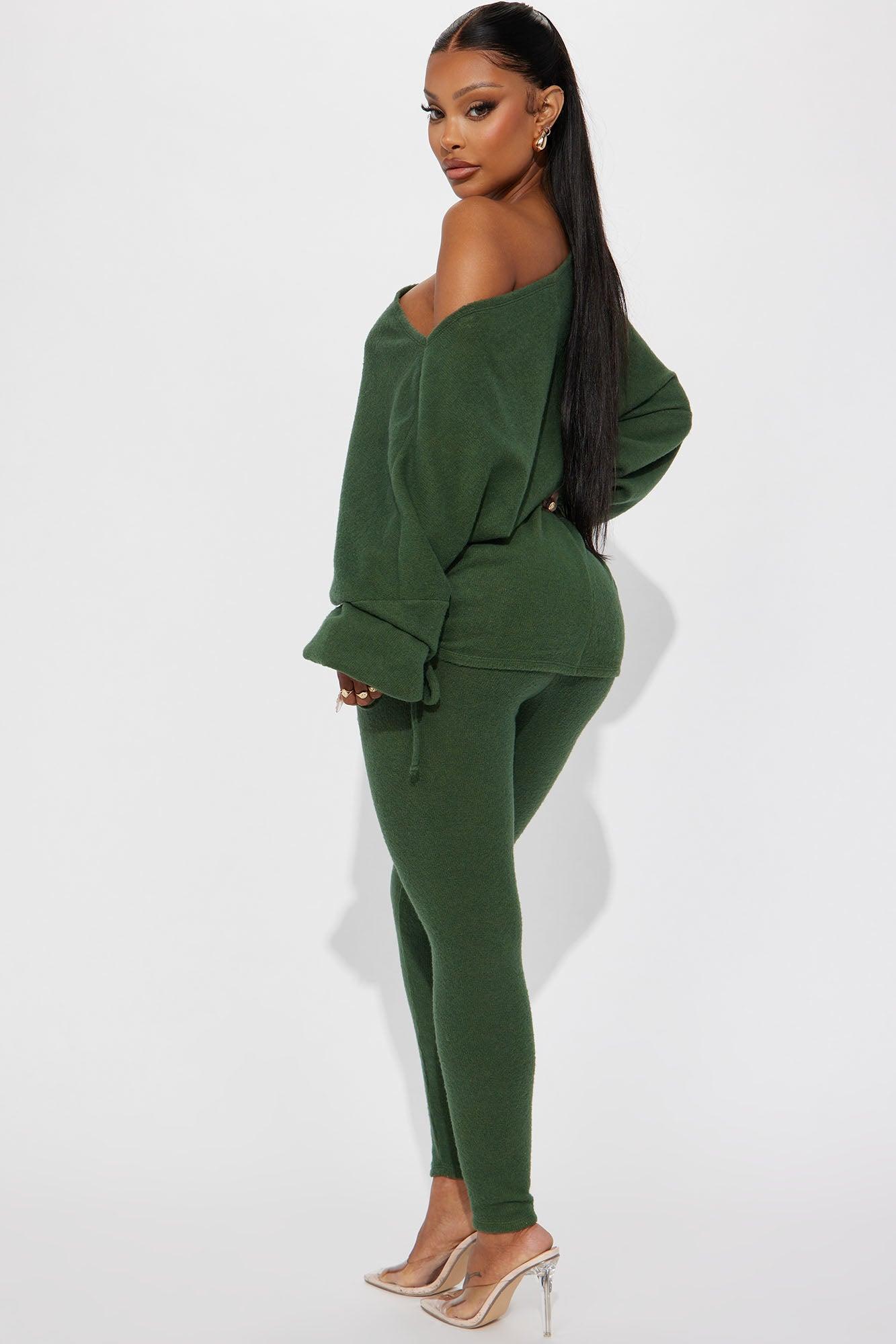 Comfy Mood Legging Set - Olive Product Image