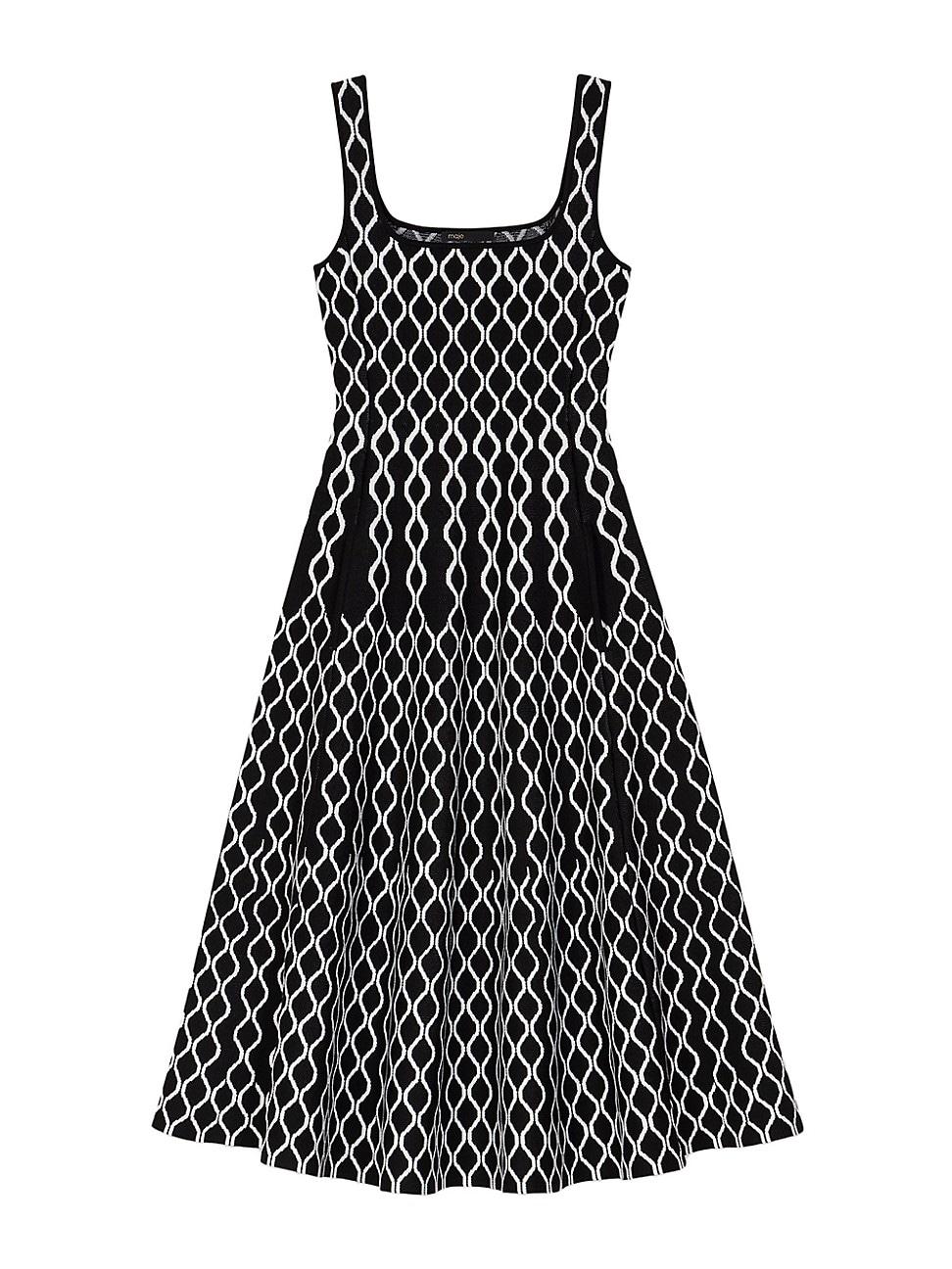 Womens Jacquard Knit Midi Dress Product Image