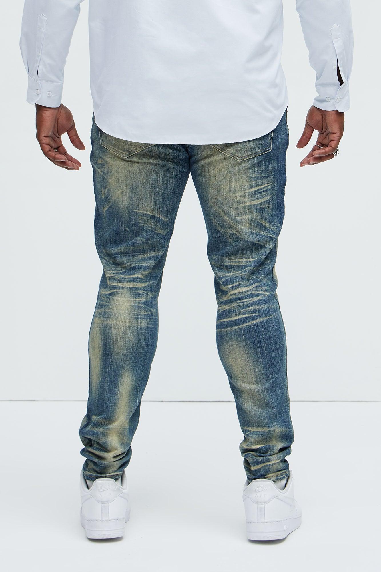 Righteous Skinny Jeans - Vintage Blue Wash Product Image