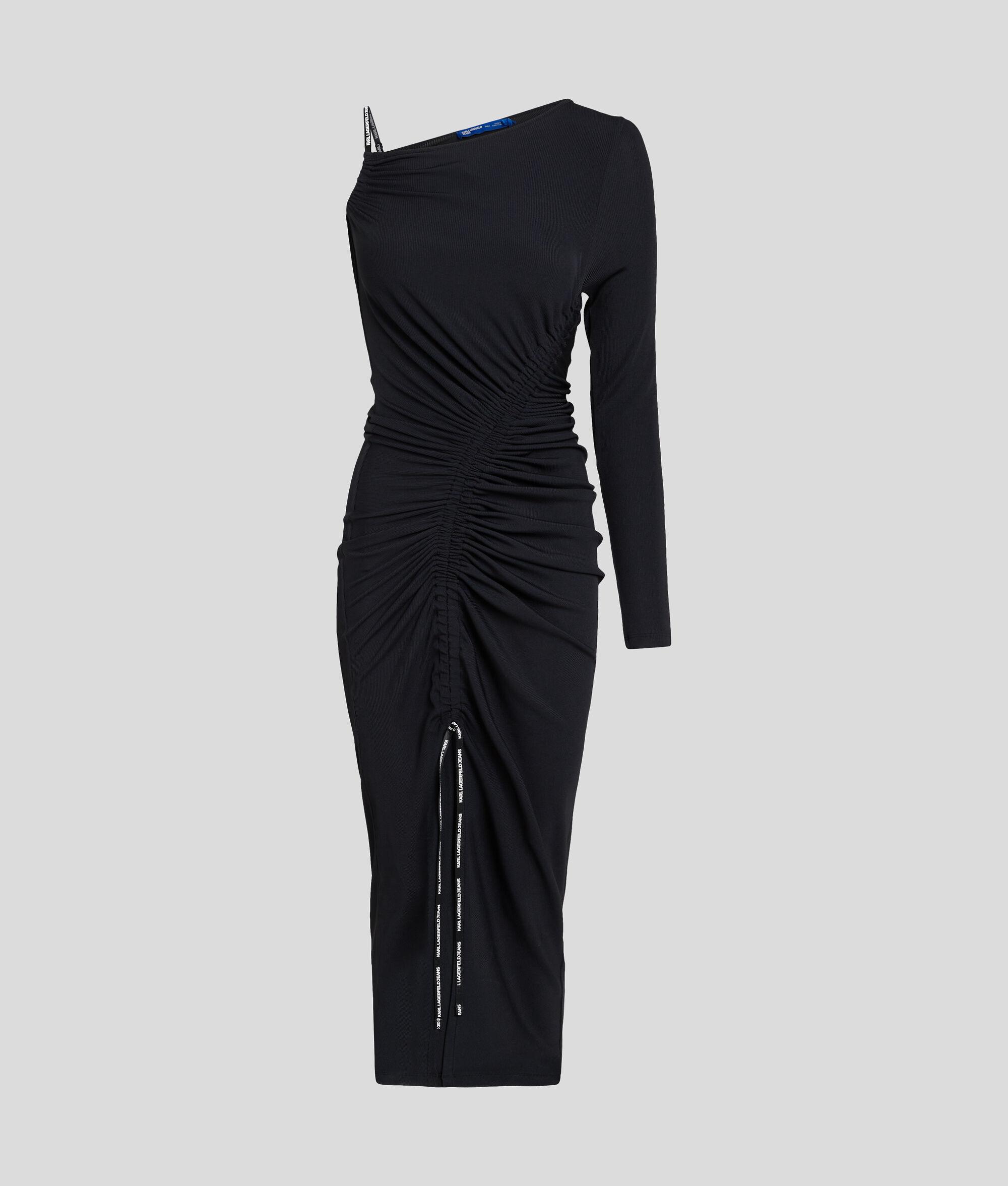 ASYMMETRIC RUCHED MAXI DRESS Product Image