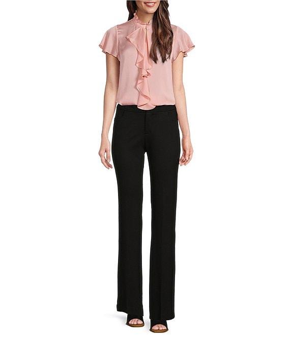 Anne Klein Compression Knit Flare Leg Pants Product Image