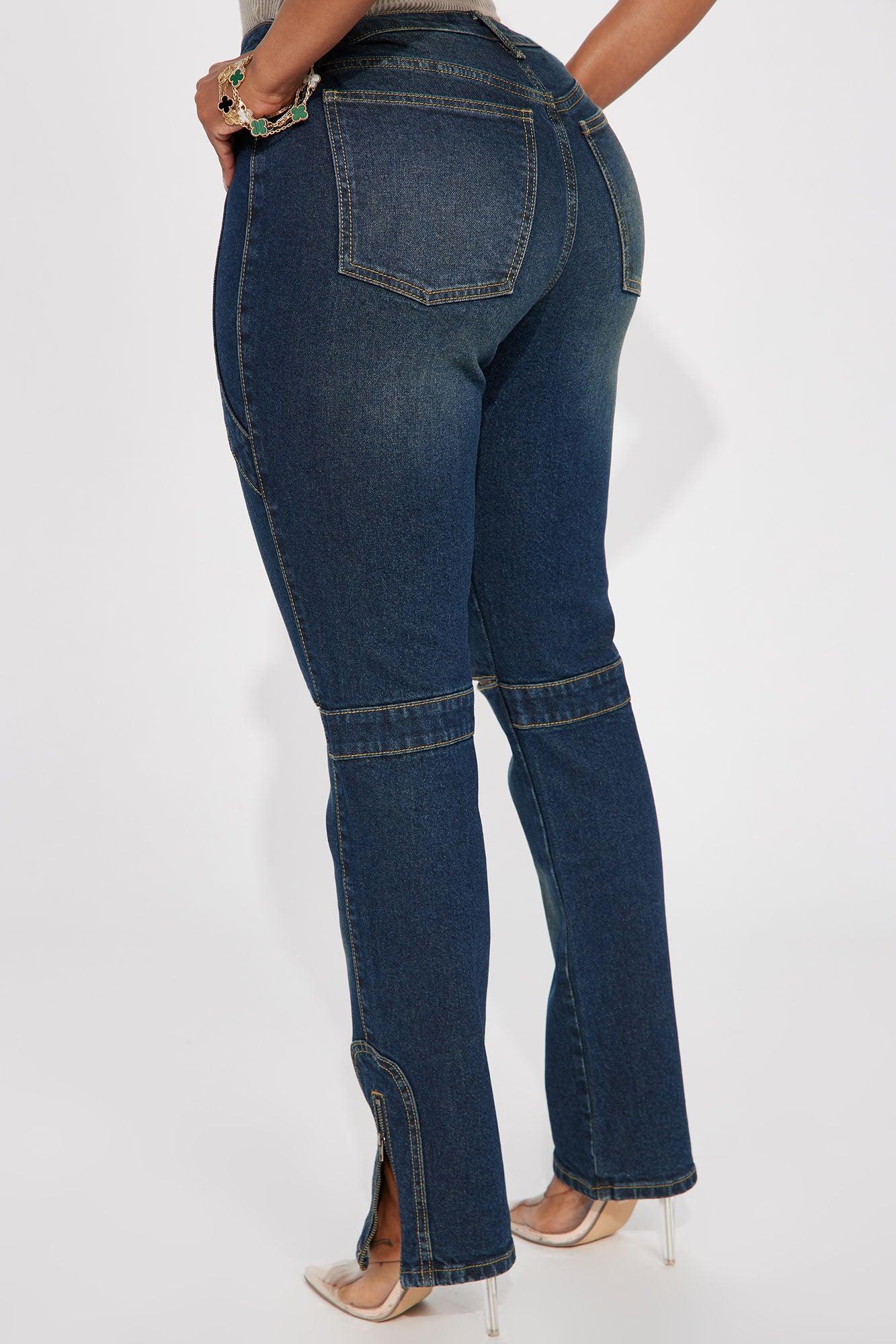 In The Running Slim Straight Leg Jeans - Dark Wash Product Image
