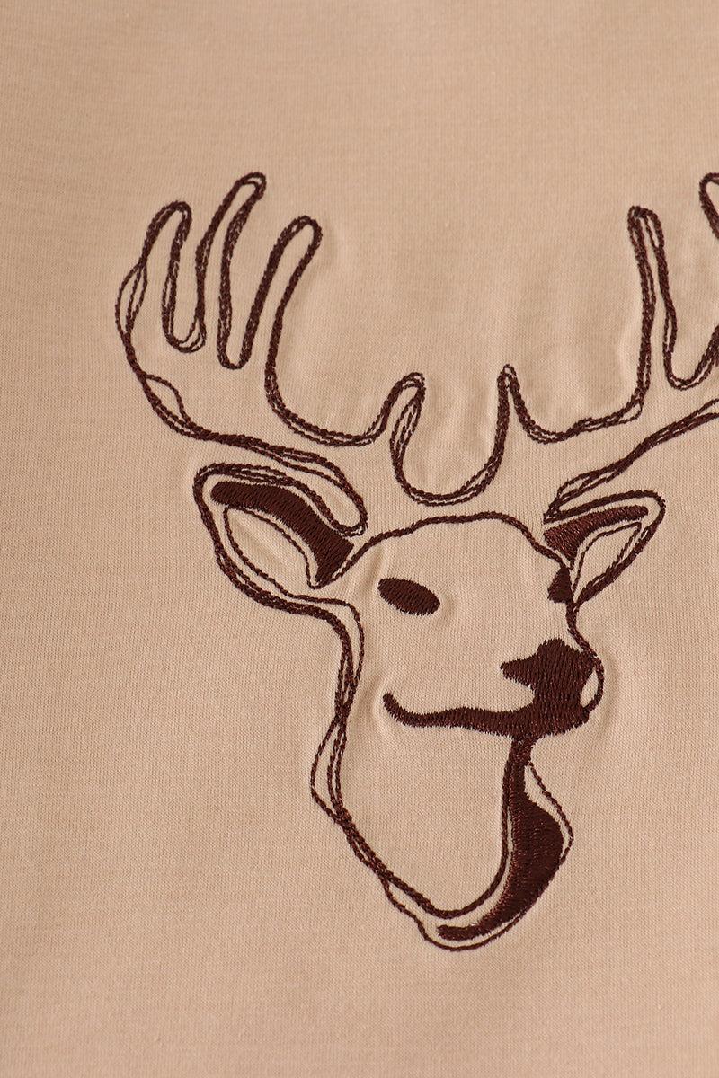 Camouflage antler embroidery pants set Product Image