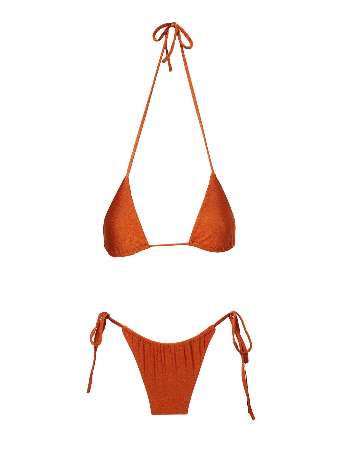 Teyana Tie Side Bikini Bottoms Rust Product Image