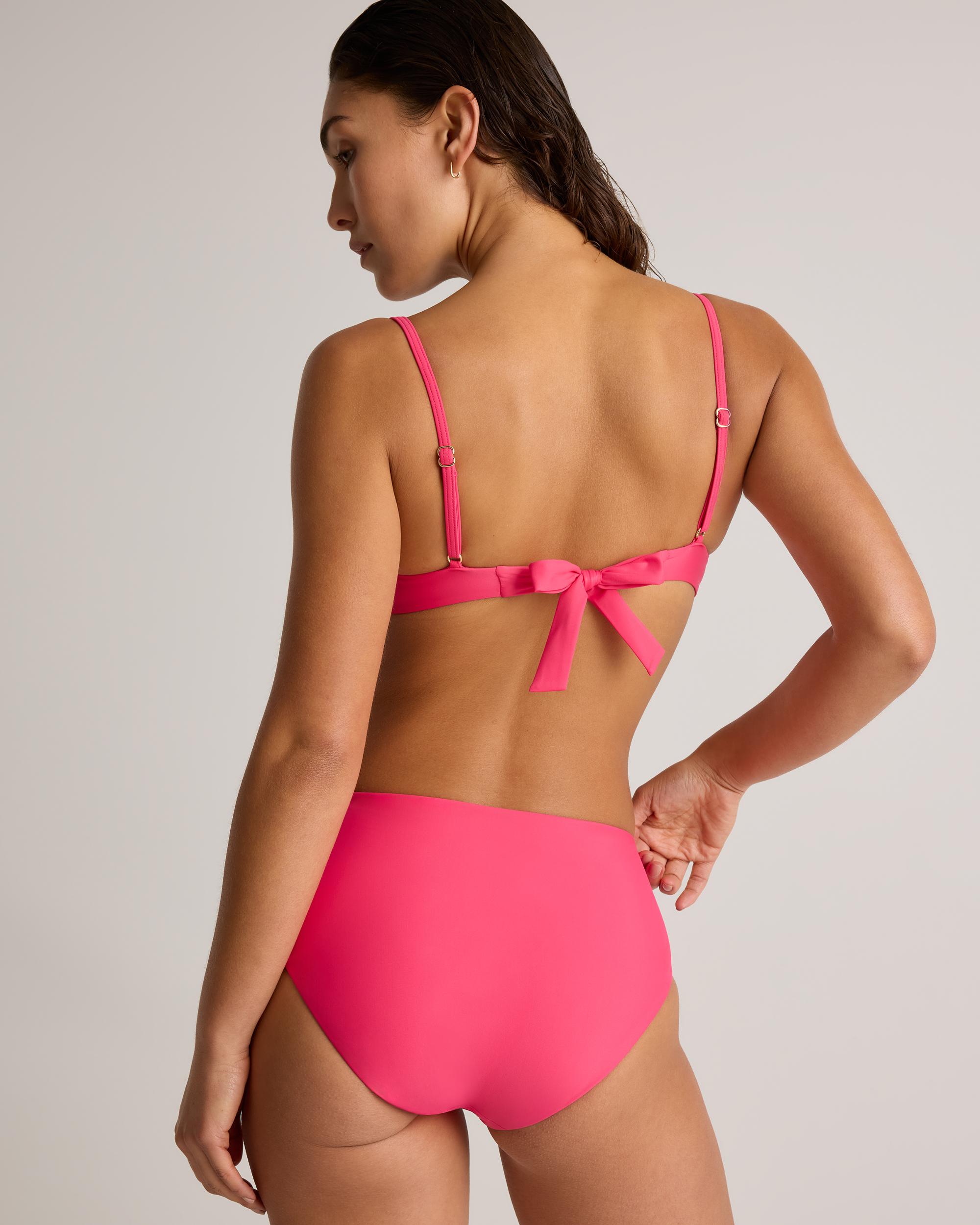 Quince | Women's Italian High-Rise Bikini Bottom 78% Recycled Polyamide, 22% Spandex Product Image