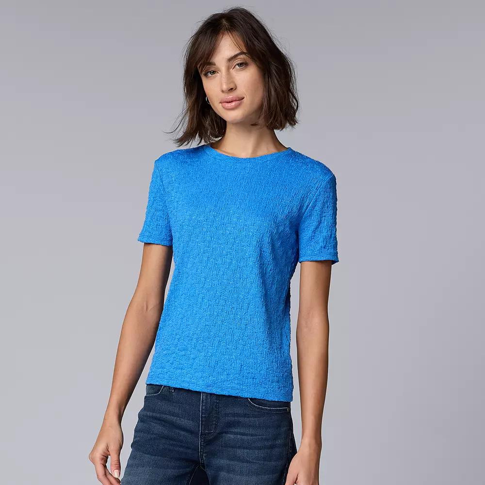 Women's Simply Vera Vera Wang Textured Tee,  Product Image