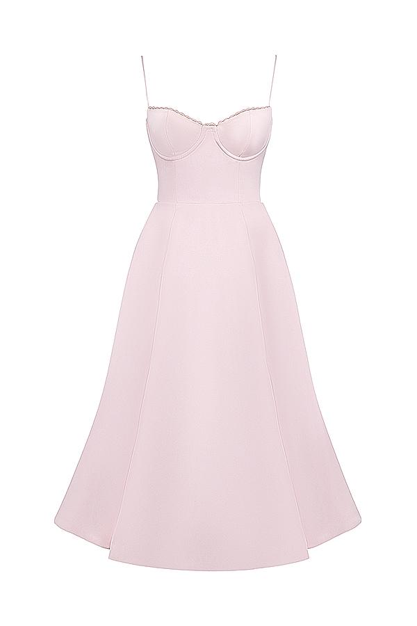 Mademoiselle  ballerina pink midi dress Product Image