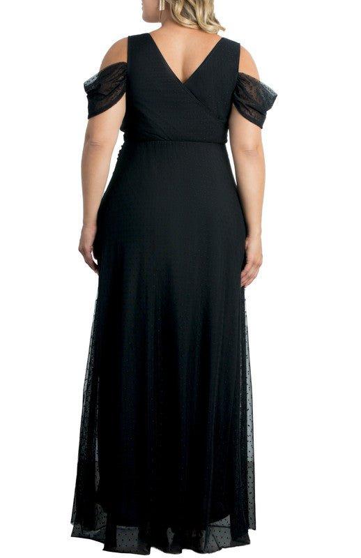 Seraphina Mesh Evening Gown - Plus Product Image
