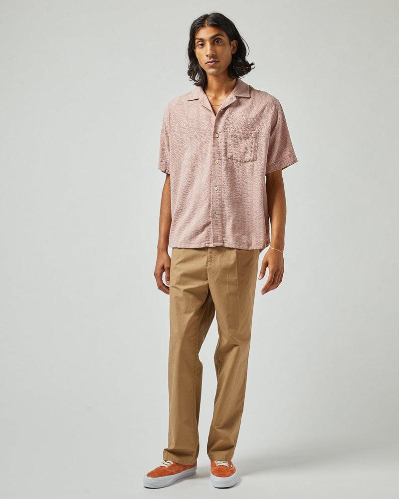 Striped Seersucker SS - Indigo Product Image