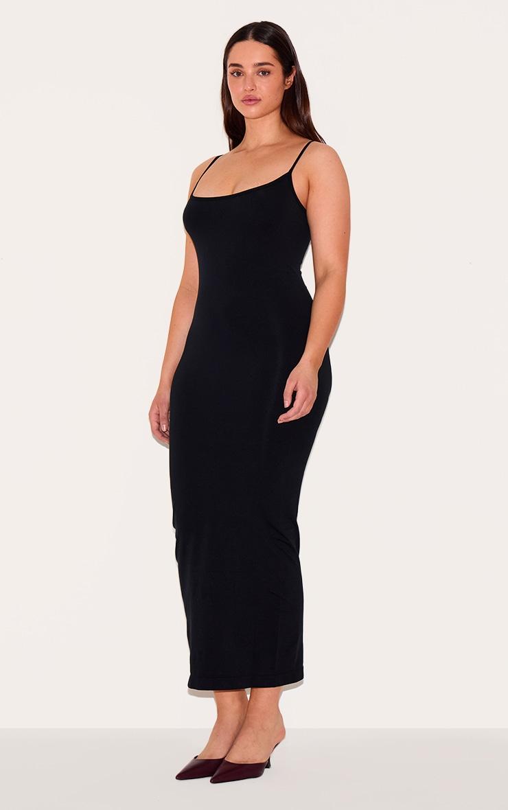 Shape Black Stretch Seamless Strappy Maxi Dress Product Image