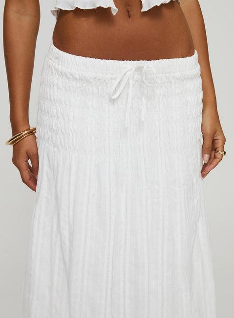Carana Maxi Skirt White Product Image