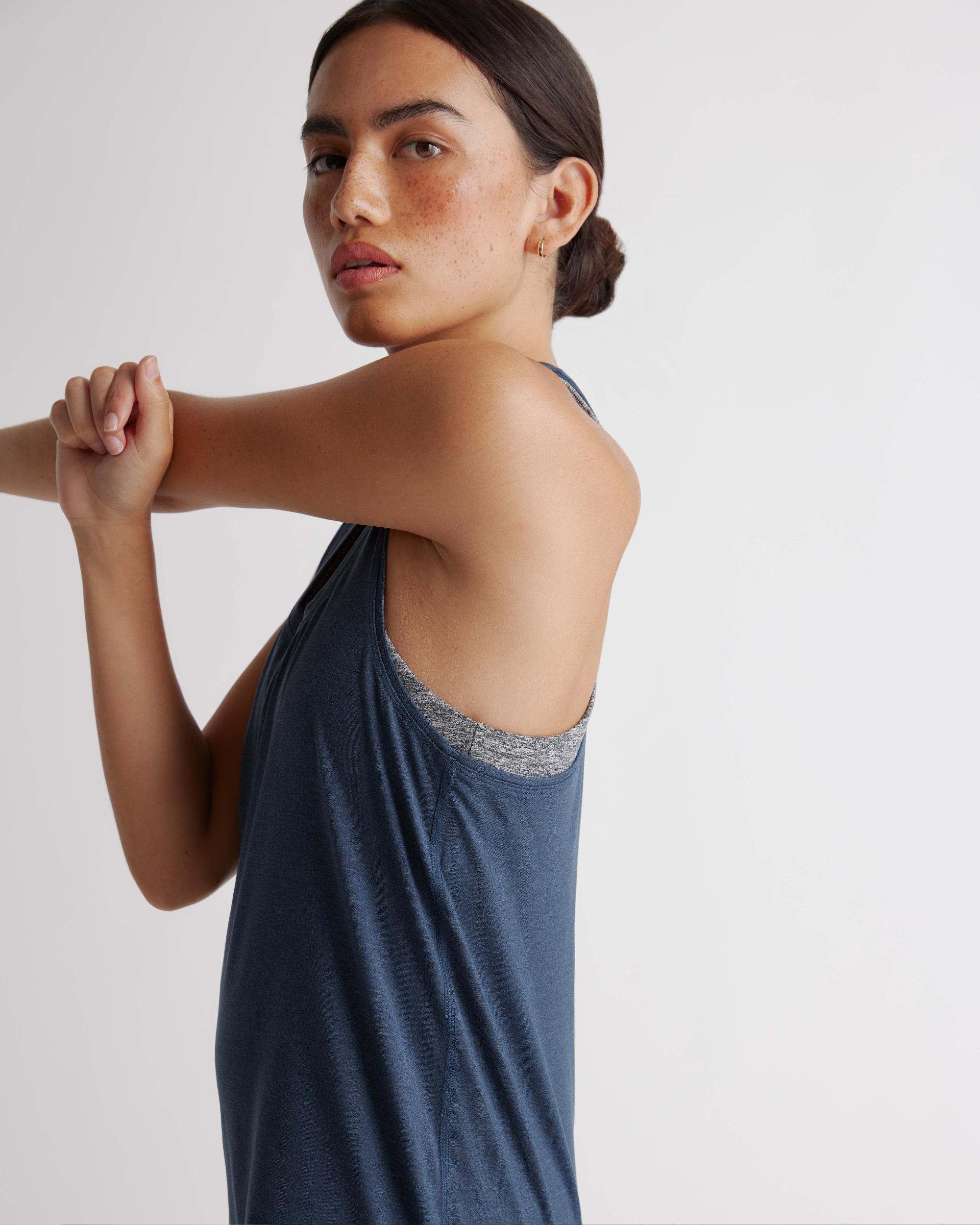 Quince | Women's Flowknit Breeze Racerback Tank Top Recycled Poly with Stretch Product Image