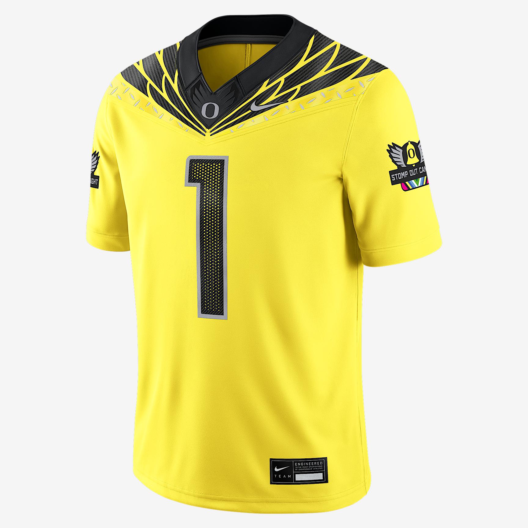 Oregon Ducks Generation O Mighty Oregon Men’s Nike Dri-FIT College Game Jersey Product Image
