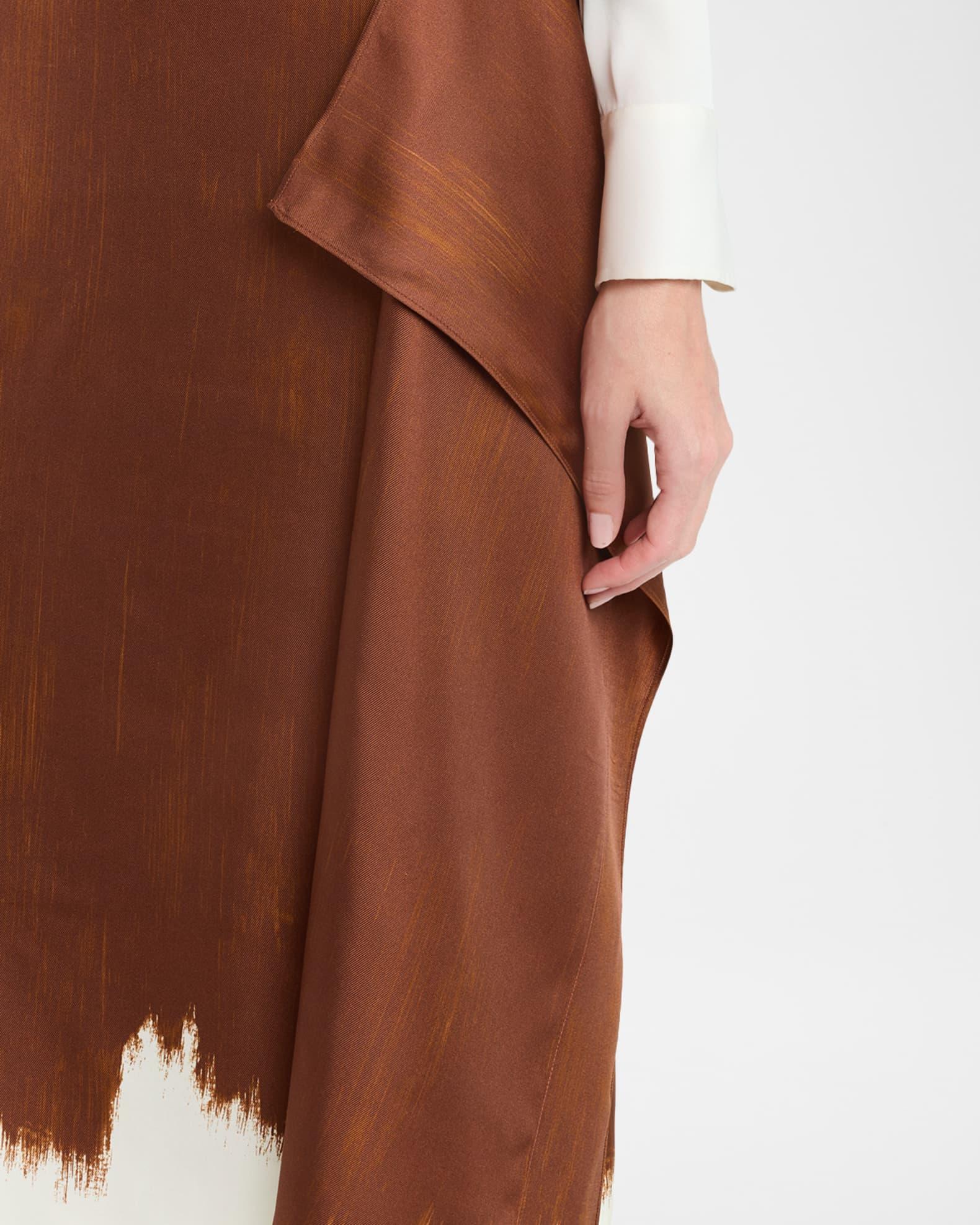 Amery Double Printed Silk Twill Skirt Product Image