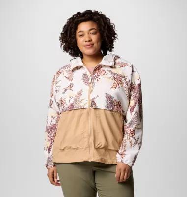 Columbia Women's Spire Valley Printed Windbreaker - Plus Size- Product Image
