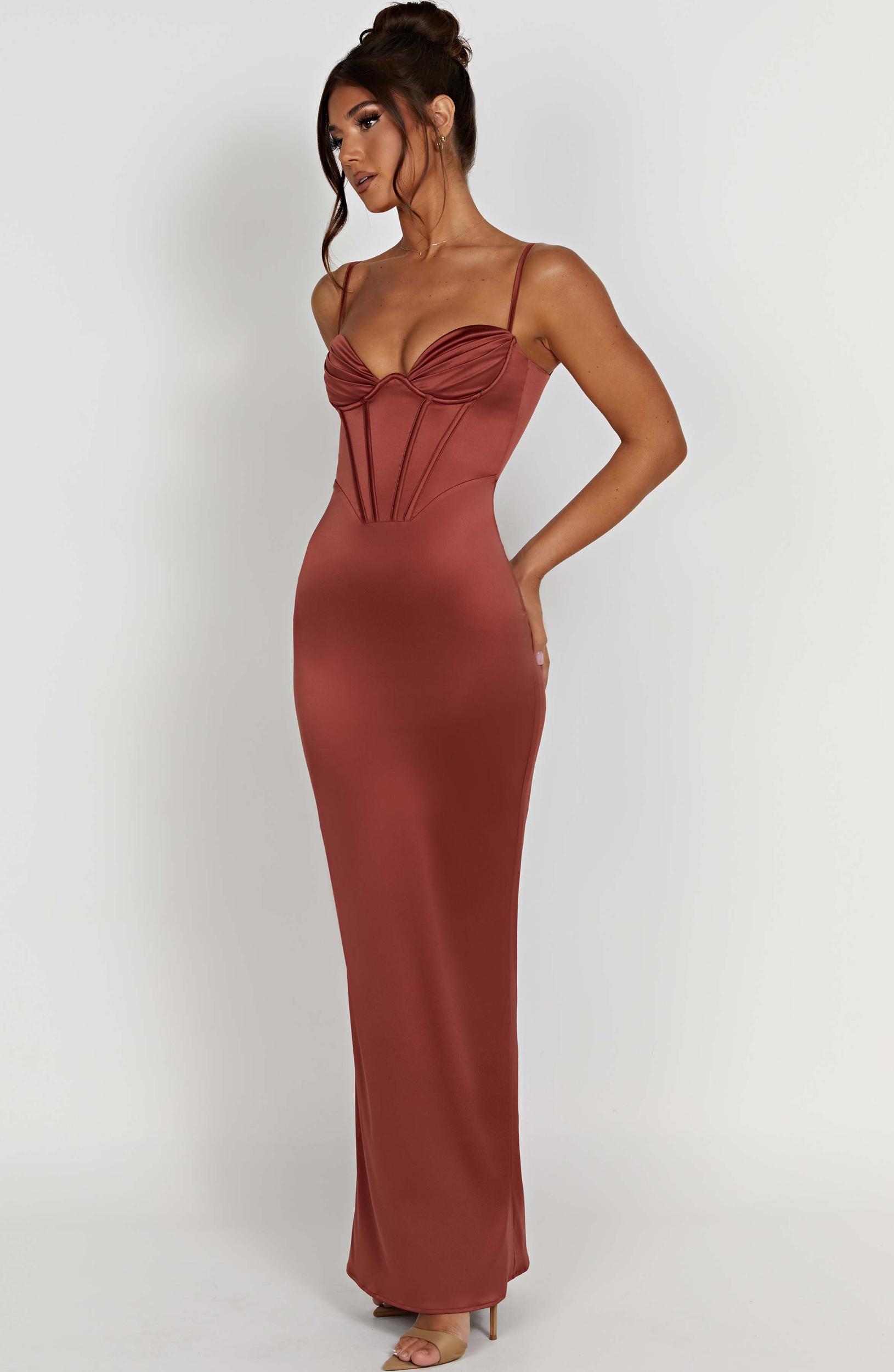 Onika Maxi Dress - Rust Product Image