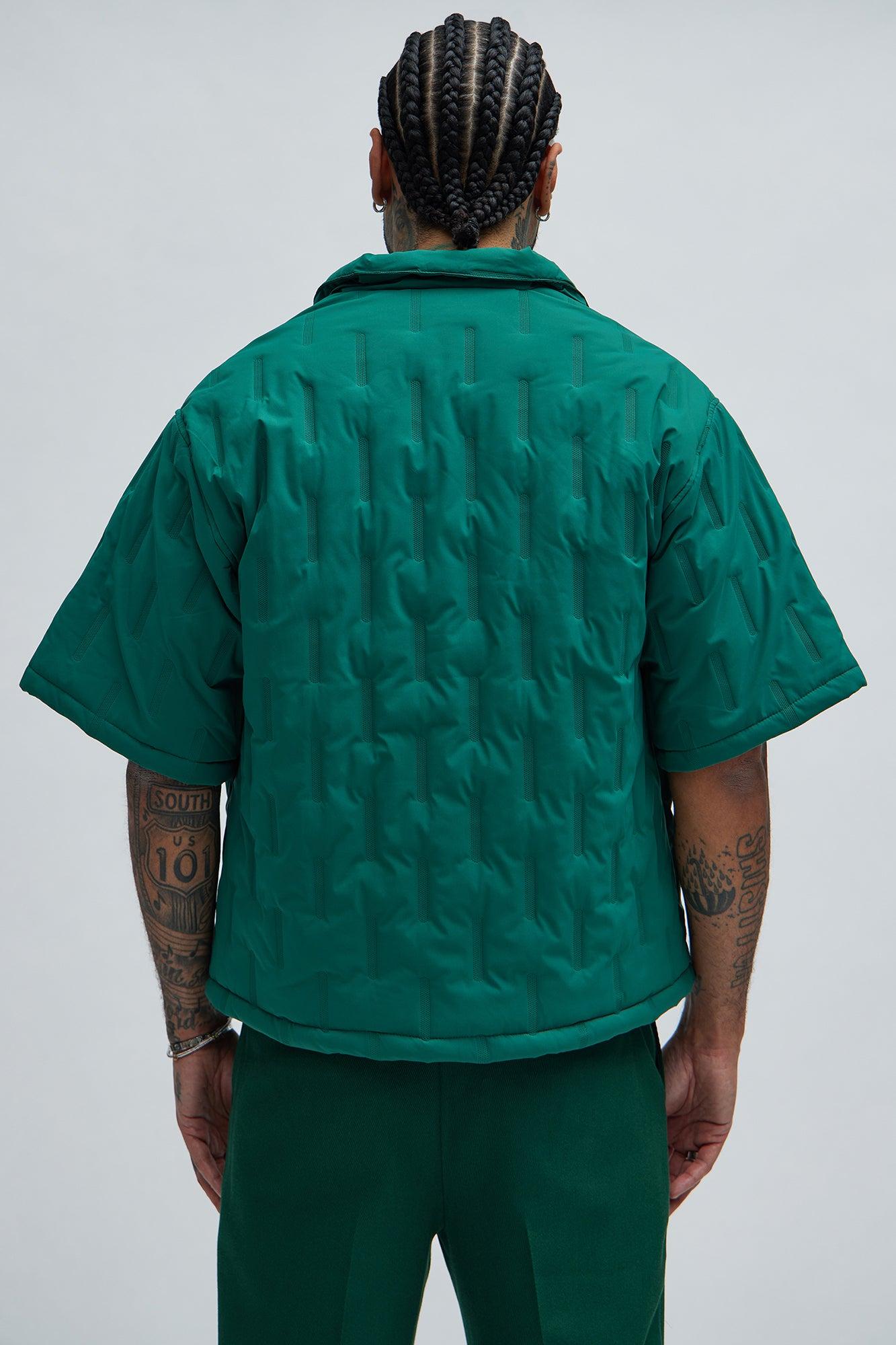 Kona Quilted Nylon Shirt - Green Product Image