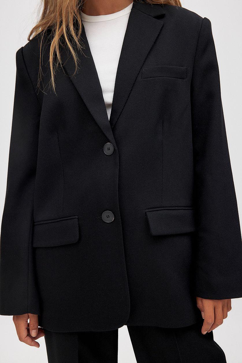 Oversized Twill Blazer Product Image
