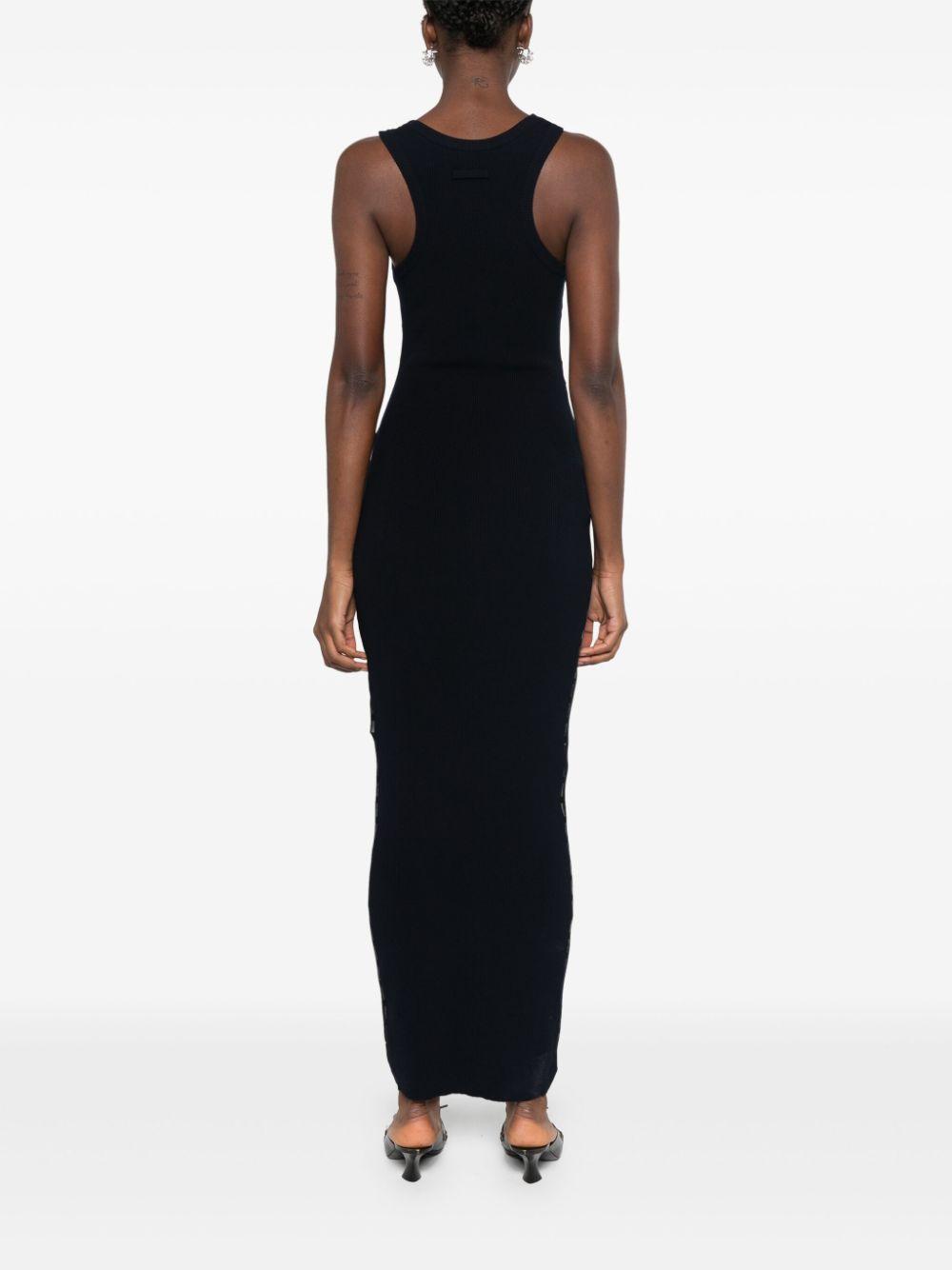 Black & Navy 'The Bi-Material Marinière' Maxi Dress Product Image