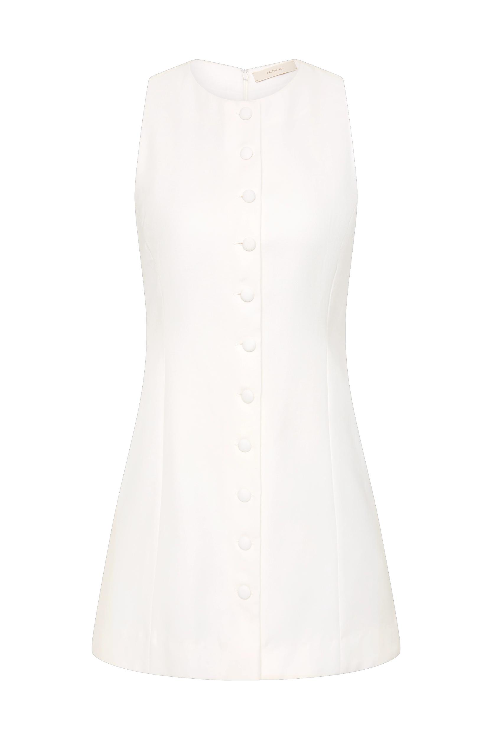 Eveline Mini Dress White - Final Sale Product Image