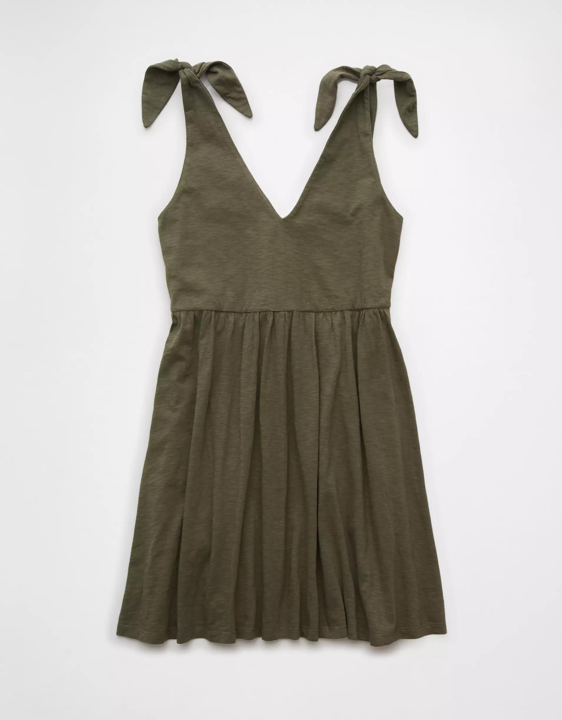 AE Sunchaser Knit Tie Shoulder Mini Dress Product Image