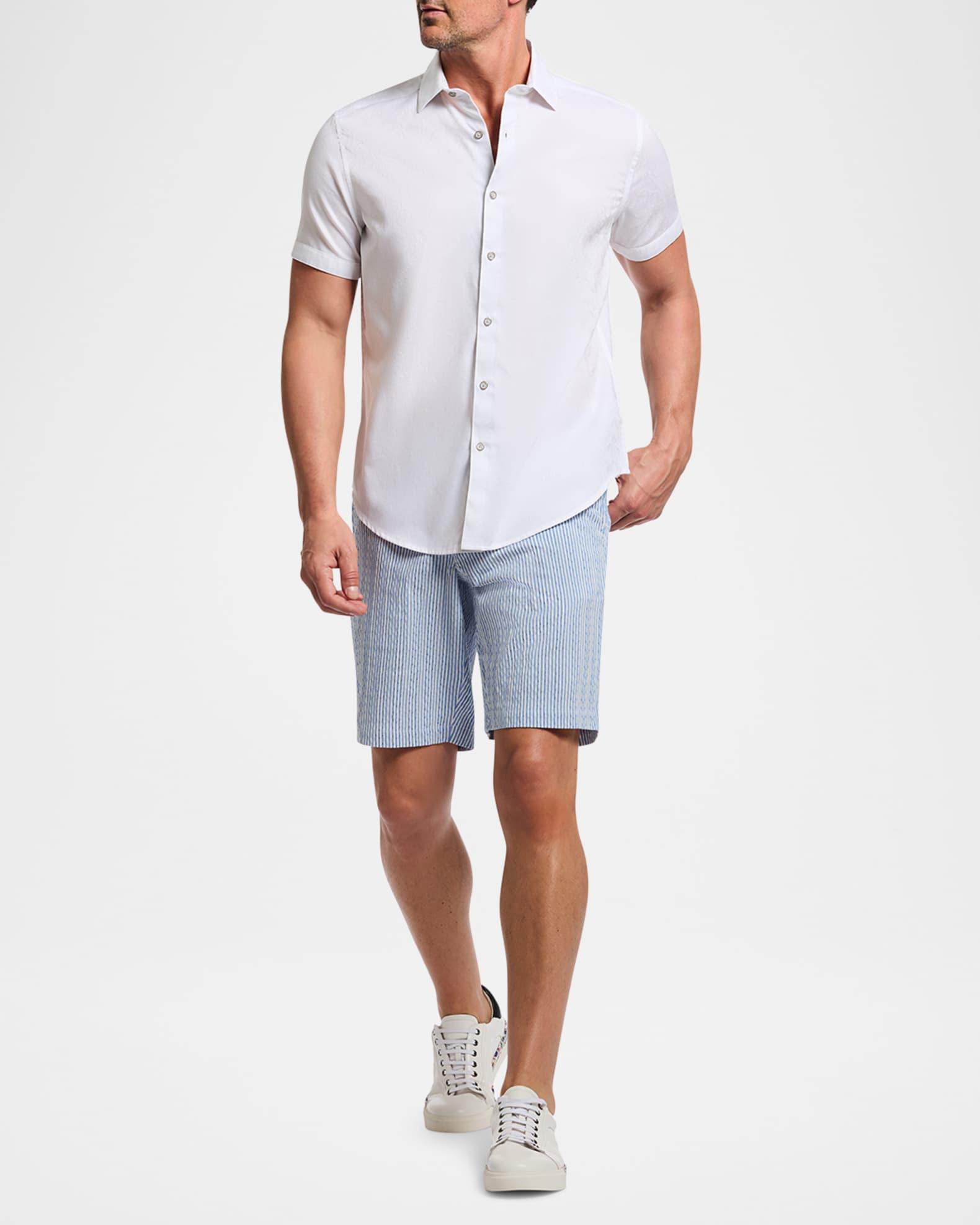 Mens Fornillo Striped Woven Drawstring Shorts Product Image