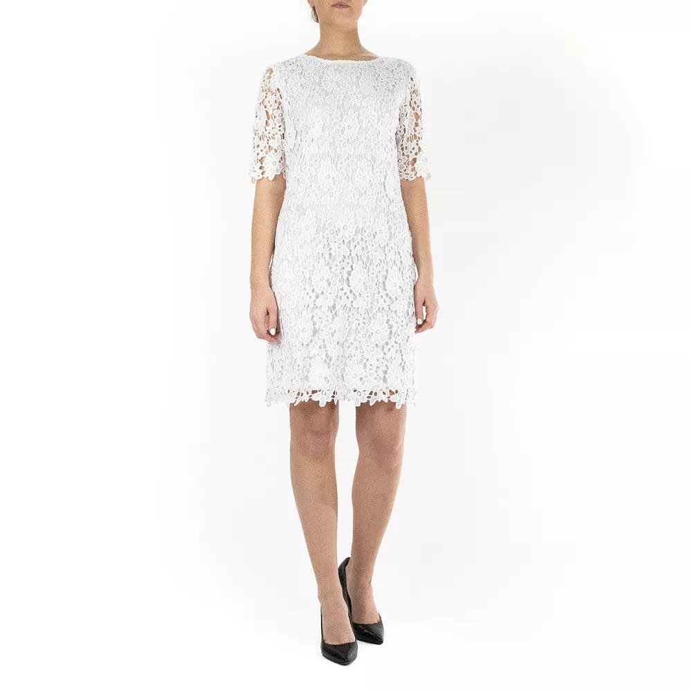 Women's Nina Leonard Floral Lace Sheath Cocktail Dress,  Product Image