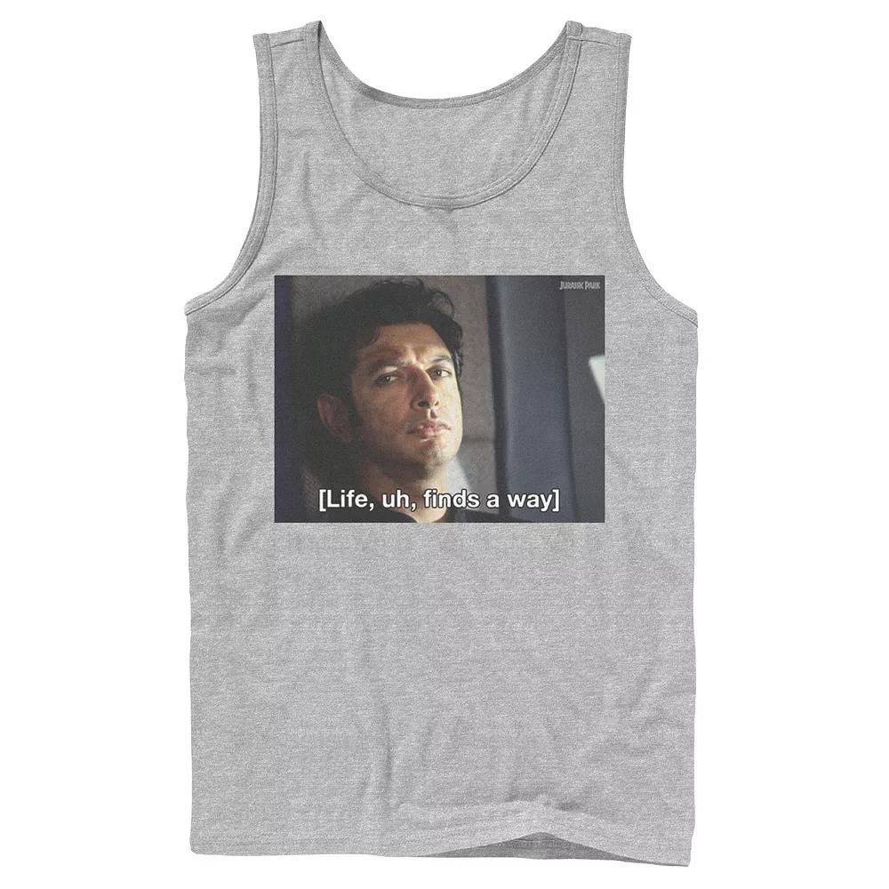 Men's Jurassic Park Life Finds A Way Goldblum Jeff Stare Tank Top,  Product Image