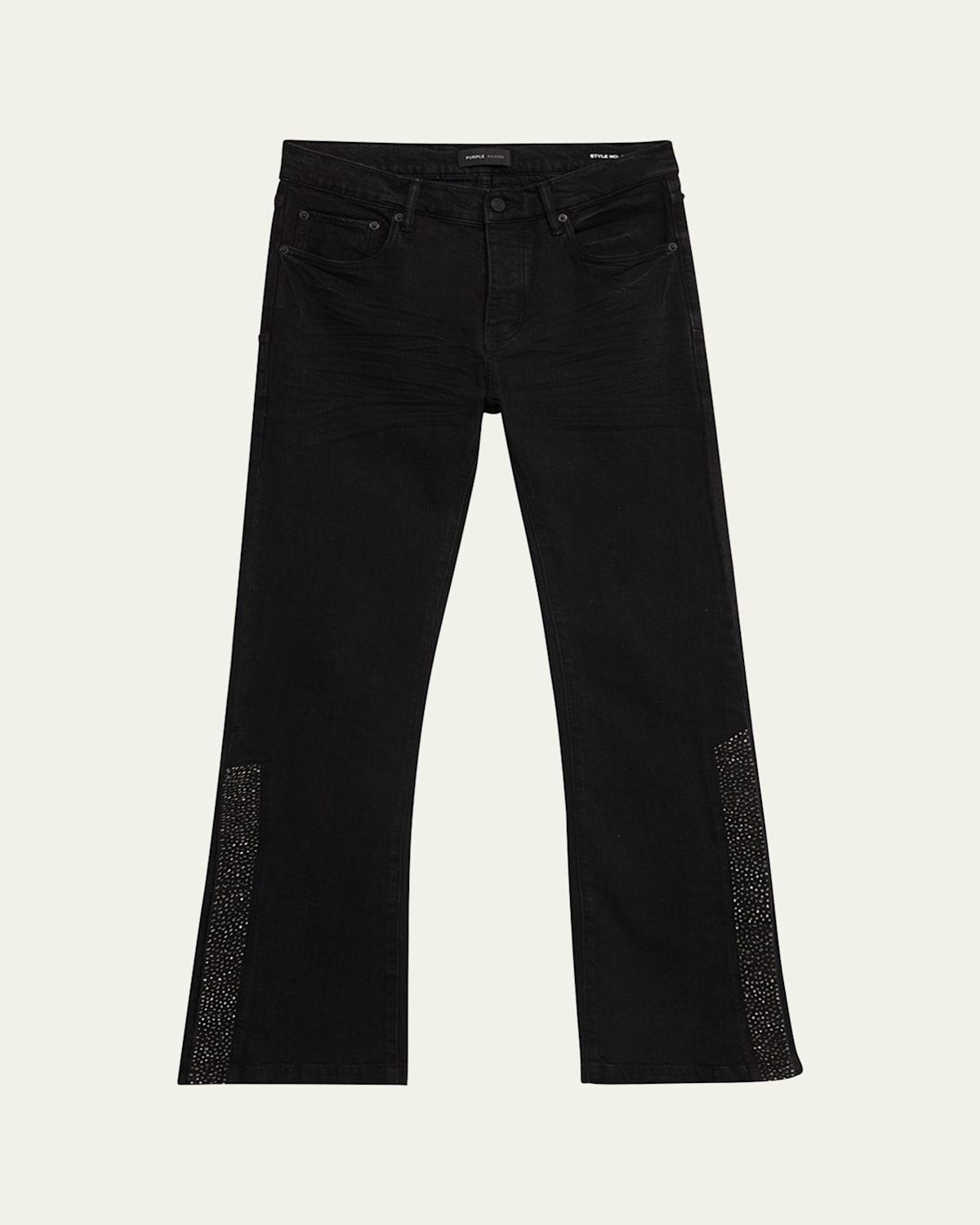 Men's Crystal Side-Snap Flare Jeans Product Image