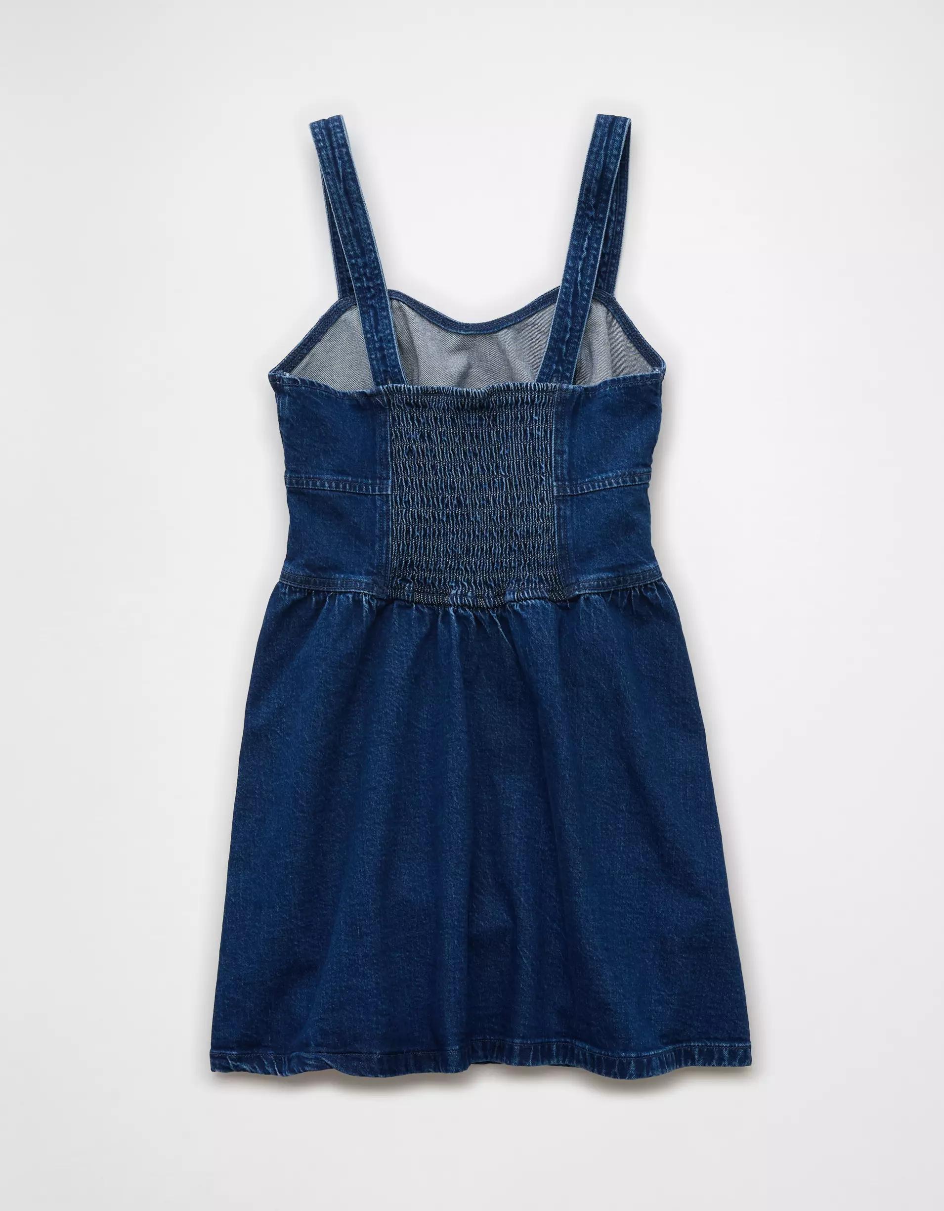 AE Denim Sweetheart Mini Dress Product Image